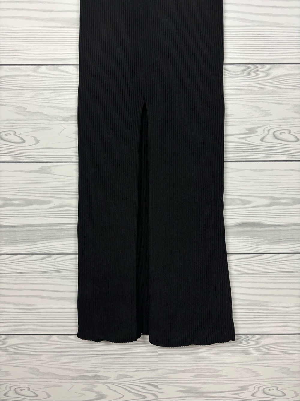 Good American Shine Scoop Back Ribbed Tank Top Midi Dress Black NWT large - Picture 6 of 9